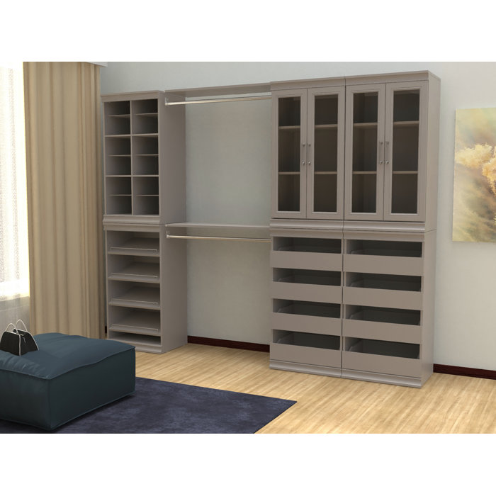 ClosetMaid Modular Storage 90.14'W 112.14"W Closet System with Doors